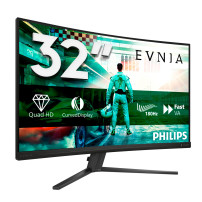 MONITOR PHILIPS EVNIA LED 31.5" Wide CURVED 32M2C3500L/00 VA 2560x1440 180Hz 1ms 300cd/m² 3.500:1 HDMI DP GAMING 32M2C3500L/00 P