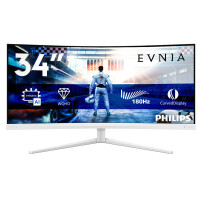 MONITOR PHILIPS EVNIA LED 34" 21:9 CURVED 34M2C5501A/00 3440x1440 180Hz 1ms 350cd/m² 3.000:1 2x5W MM Reg.H 2HDMI DP GAMING 34M2C