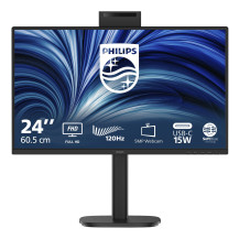 MONITOR PHILIPS LED 23.8"Wide 24B2N3200JH/00 IPS 1920x1080 350cd/mq 1500:1 2x2W MM Webcam Reg.H PIVOT VGA HDMI DP HUB USB 24B2N3
