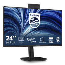 MONITOR PHILIPS LED 23.8"Wide 24B2N3200JH/00 IPS 1920x1080 350cd/mq 1500:1 2x2W MM Webcam Reg.H PIVOT VGA HDMI DP HUB USB 24B2N3