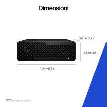 PC WORKSTATION HP Z2 SFF G1i D4TB6ET Ultra 7 265 32GB SSD1TB NVIDIA Quadro RTX A1000 8GB W11P D4TB6ET HP