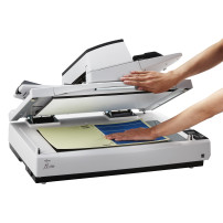 SCANNER RICOH FI-7700 A3 80ppm/160ipm ADF flatbed DUPLEX - PaperStream IP e Capt, ScanSnap Manager, 2D bar mod-12 mths warr PA03