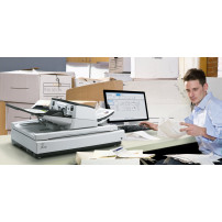 SCANNER RICOH FI-7700 A3 80ppm/160ipm ADF flatbed DUPLEX - PaperStream IP e Capt, ScanSnap Manager, 2D bar mod-12 mths warr PA03