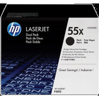 HP 55X Multipack nero (CE255XD)