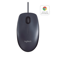 MOUSE B100 LOG OEM USB BK NERO CON SCROLLING