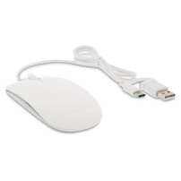 MOUSE USB-C/USB-A LMP WHITE ITALIA