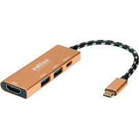 DOCKING STATION TYPE C 4IN1 1*HDMI 4K/2*USB 3.2/1*USB C PD
