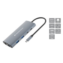 DOCKING STATION TYPE C 10IN1 1*HDMI/2*USB C/1*USB C PD/3*USB A