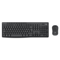 TASTIERA MK370 LOG WIRELESS+MOUSE USB SILENT NERO