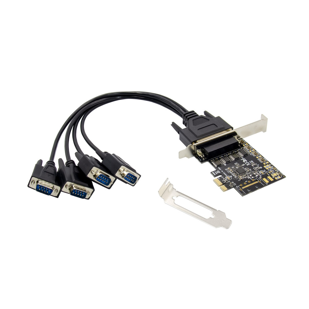 SCHEDA PCI-E 4 SERIALI RS232 DB9