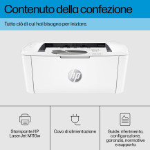 HP LaserJet M110w Wireless Bianco e nero Stampante