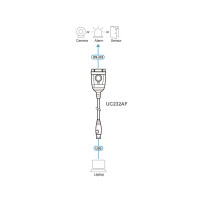 ATEN UC232AF USB Type-A RS-232 Nero