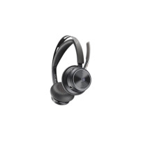 HP Poly Voyager Focus 2 Microsoft Teams Certified USB-C-C Headset +USB-C/A Adapter +Charging Stand