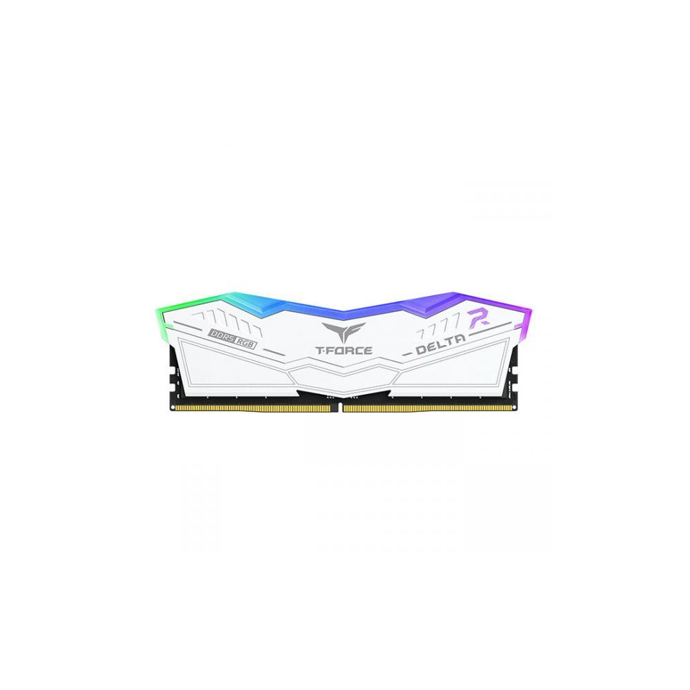 DDR5 32GB KIT 2x16GB PC 6000 Team T-Force Delta RGB FF4D532G6000HC38ADC01 weiß