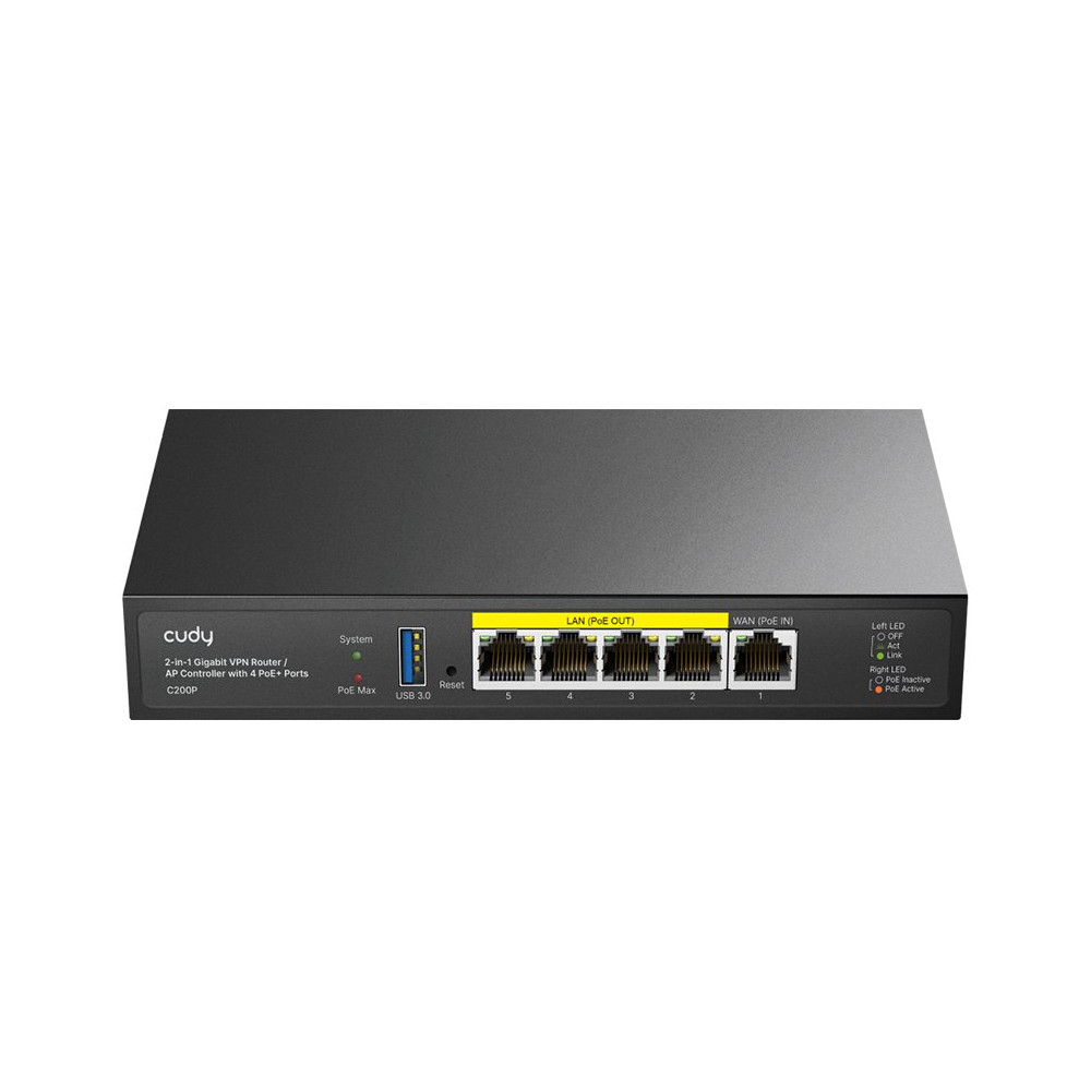 CUDY C200P - ROUTER 2-IN-1 SMB AP CONTROLLER CUDC200P