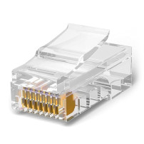 VULTECH SN21405 - CONNETTORI TRASPARENTI PASSANTI RJ45 - 50PZ - 8P8C SN21405 CAT5e VULSN21405