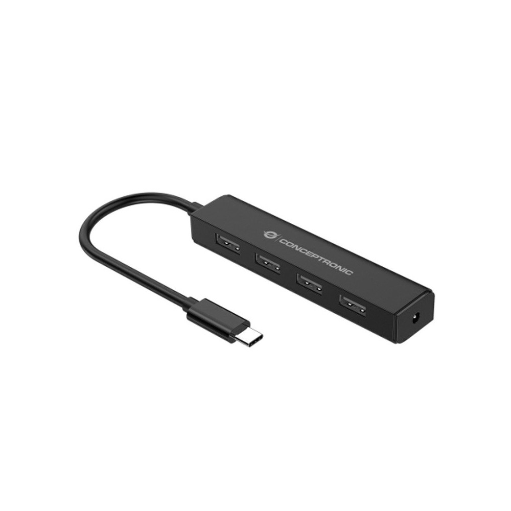 CONCEPTRONIC CTC4USB3 - HUB USB-C 4-PT USB-A 3.0 CON AUDIO JACK CONCTC4USB3