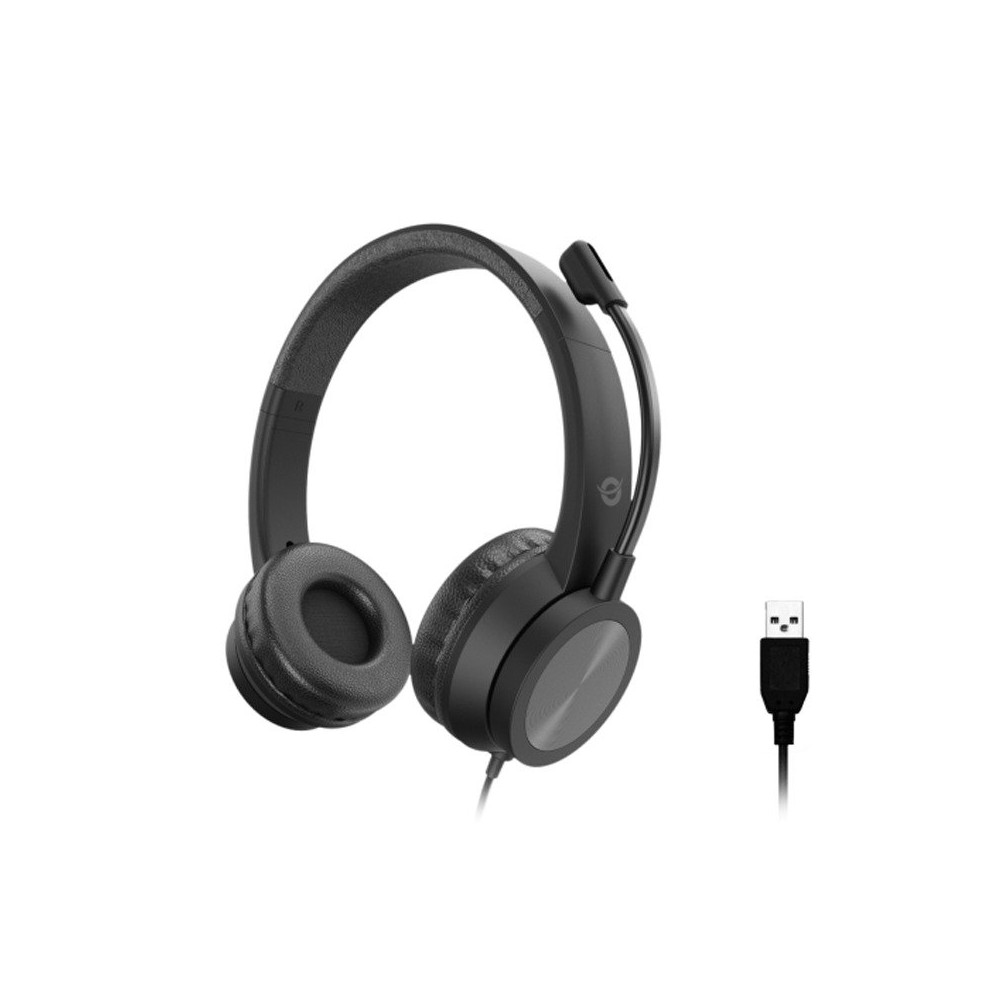 CONCEPTRONIC POLONA05B - CUFFIE OVEREAR - MICROFONO NOISE CANC. - CONTROLLO VOLUME - USB-A CONPOLONA05B