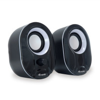 EQUIP 245333 - SPEAKER 2.0 - 6W - USB-A POWER - BLACK / WHITE EQU245333