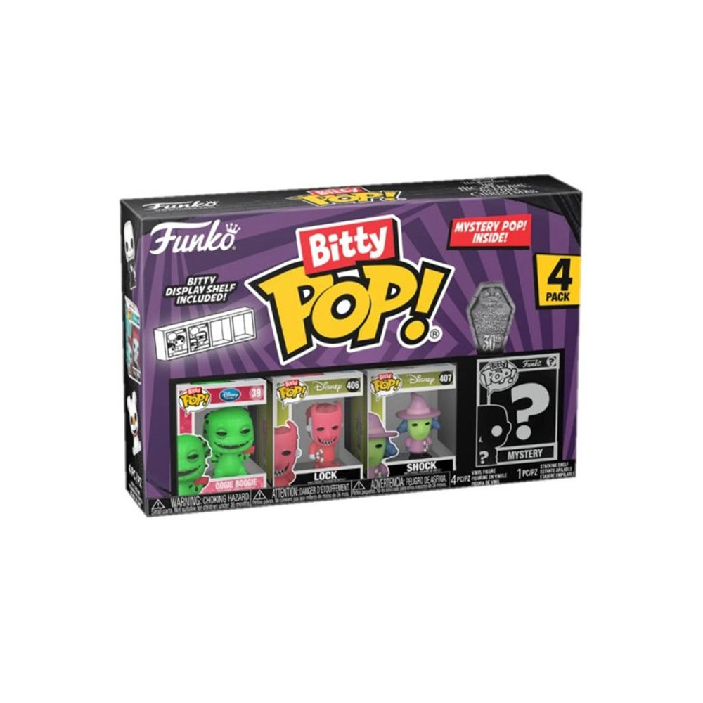 BITTY POP OOGIE BOOGIE 4 PACK (73019) - NIGHTMARE BEFORE CHRISTMAS - DISNEY FUNKO FUN73019