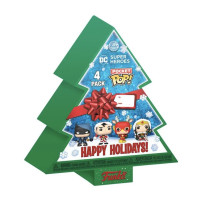 FUNKO POP TREE HOLIDAY BOX 4-PC (65542) - DC COMICS - HOLIDAY FUN65542