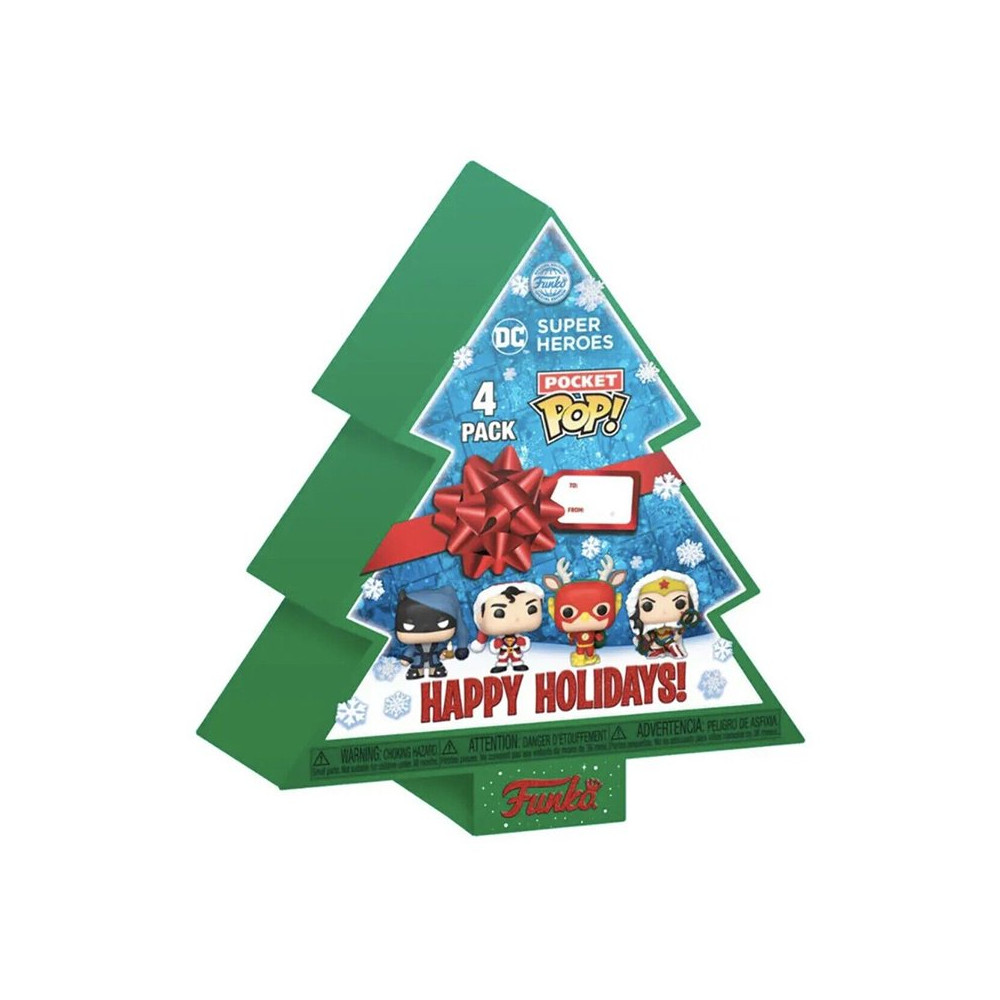 FUNKO POP TREE HOLIDAY BOX 4-PC (65542) - DC COMICS - HOLIDAY FUN65542