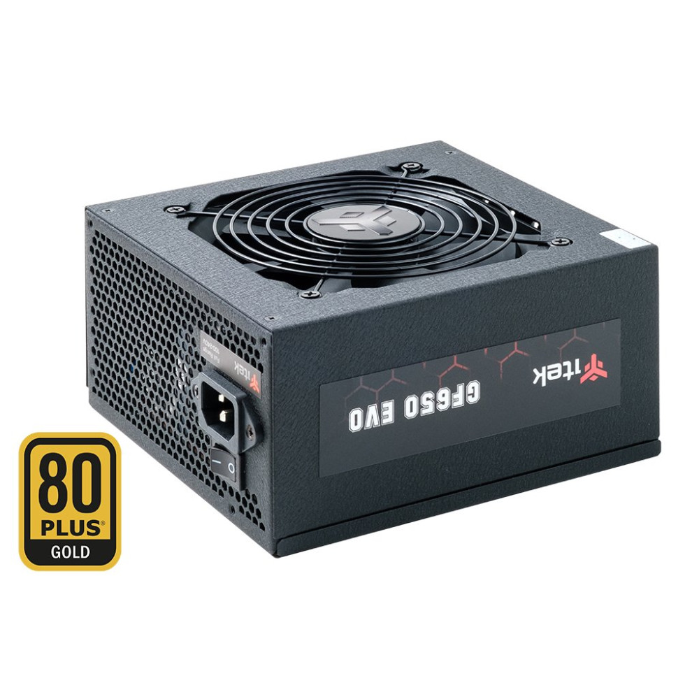 ALIMENTATORE ITEK GF650 650W ATX VENTOLA FDB 12CM - Active FDB - 80PLUS GOLD, COND. GIAPPONESI MODULARE - ITPSEGF650 ITPSEGF650 