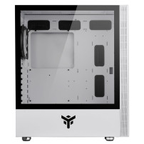 CASE ITEK M.TOWER "VERTIBRA S210W" GAMING  2*USB3, 12cm fan ARGB, Trasp Wind, WHITE EDITION -  ITGCAVS210W ITGCAVS210W ITEK