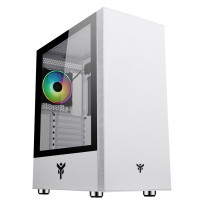 CASE ITEK M.TOWER "VERTIBRA S210W" GAMING  2*USB3, 12cm fan ARGB, Trasp Wind, WHITE EDITION -  ITGCAVS210W ITGCAVS210W ITEK