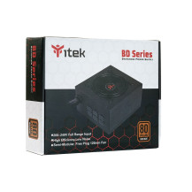 ALIMENTATORE ITEK BD600 600W ATX VENTOLA HTB 12CM - ACTIVE PFC - 80PLUS BRONZE, ITPSEBD600 ITPSEBD600 ITEK