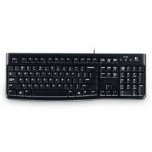 TASTIERA K120 LOG OEM BLACK USB SLIM