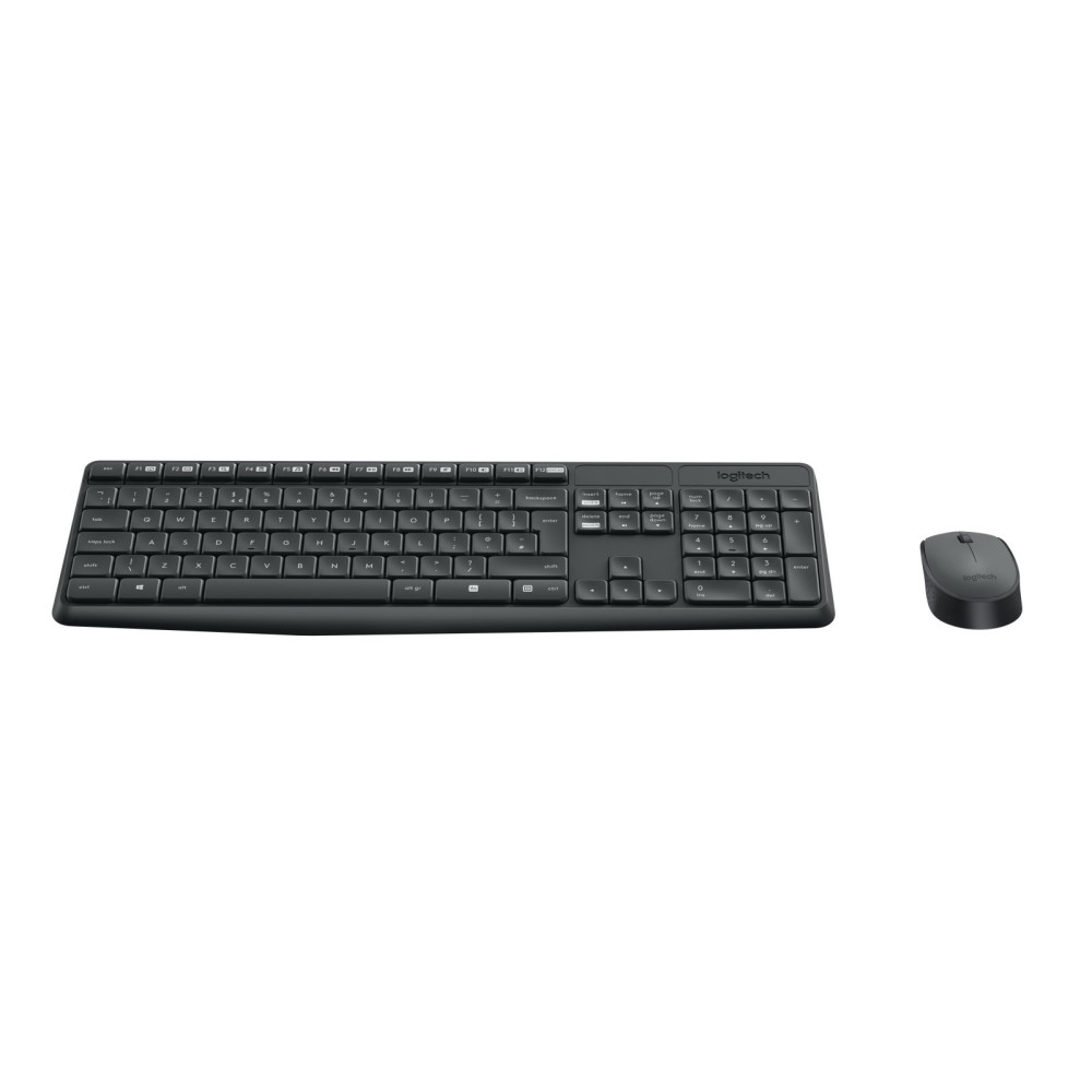 TASTIERA MK235 LOG WIRELESS+MOUSE GRIGIO WIRELESS