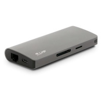 DOCKING TYPE C 9P TRAVELDOCK SPACGR HDMI-VGA-MDP-2*USB-SD-MSD-USBC-GIGA
