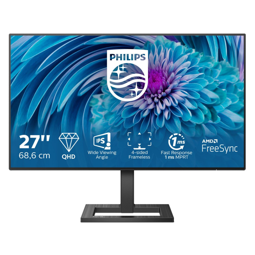 MON 27 IPS 2K QHD 2HDMI DP  MM PHILIPS 275E2FAE 1MS REG ALTEZZA