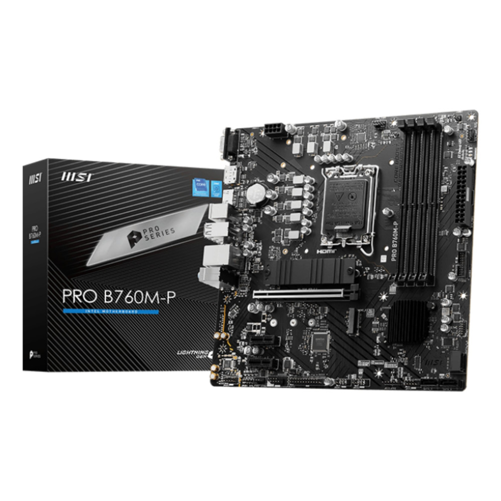 MB MSI PRO B760M-P DDR5 S1700 4D5 2M.2 4S3 U3.2 GBL H/D/V MATX
