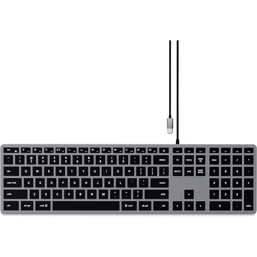 TASTIERA SLIM USB-C W3 - SPACE GRAY - ITA X APPLE