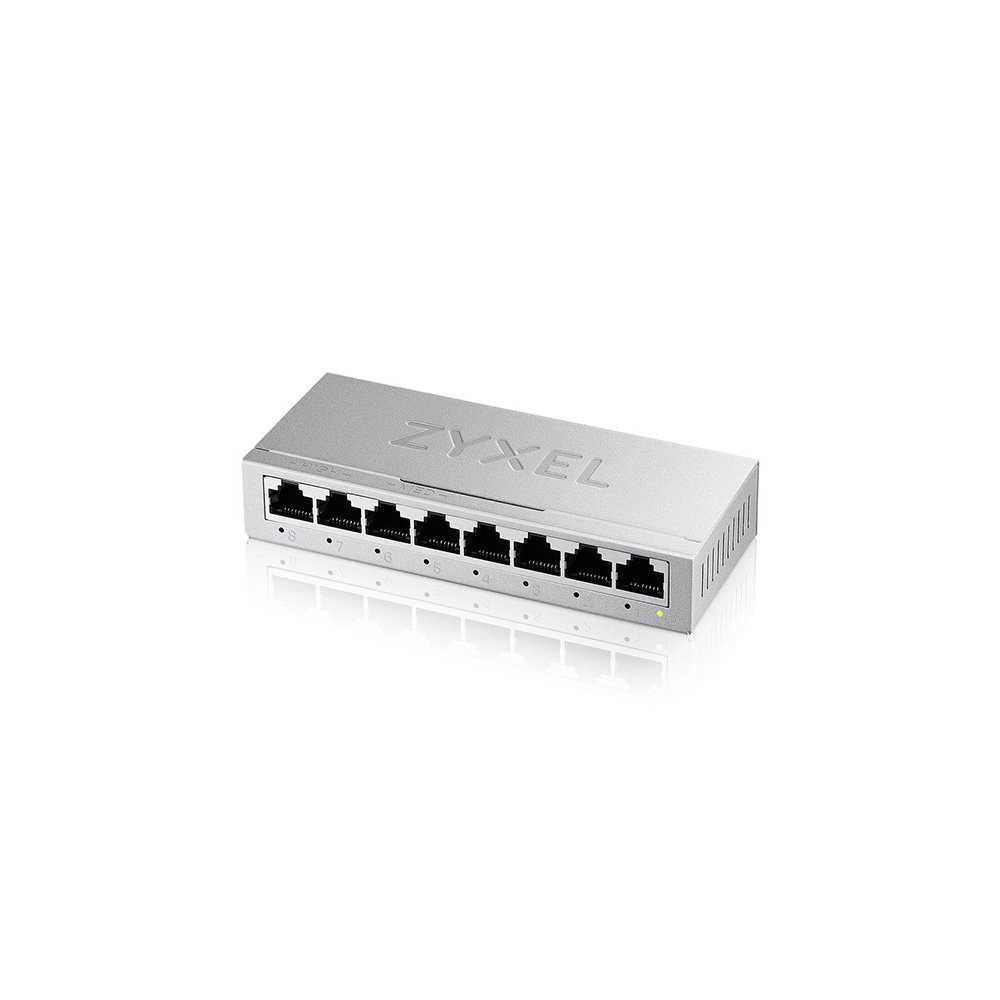 SWITCH 8P GIGABIT ZYXEL METAL CASE 16 GBPS UNMANAGED 8X10/100/1000