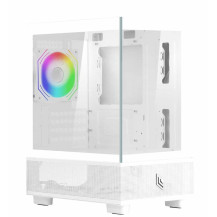 CASE GAMING MATX NO PSU FOBIA WH 2USB3 1USBC 1FAN RGB VETRO L202