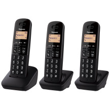 TELEFON0 CORDLESS PAN TGB613 NERO TRIO 18ORE/ID CHI./RUBRICA 50 NUM.