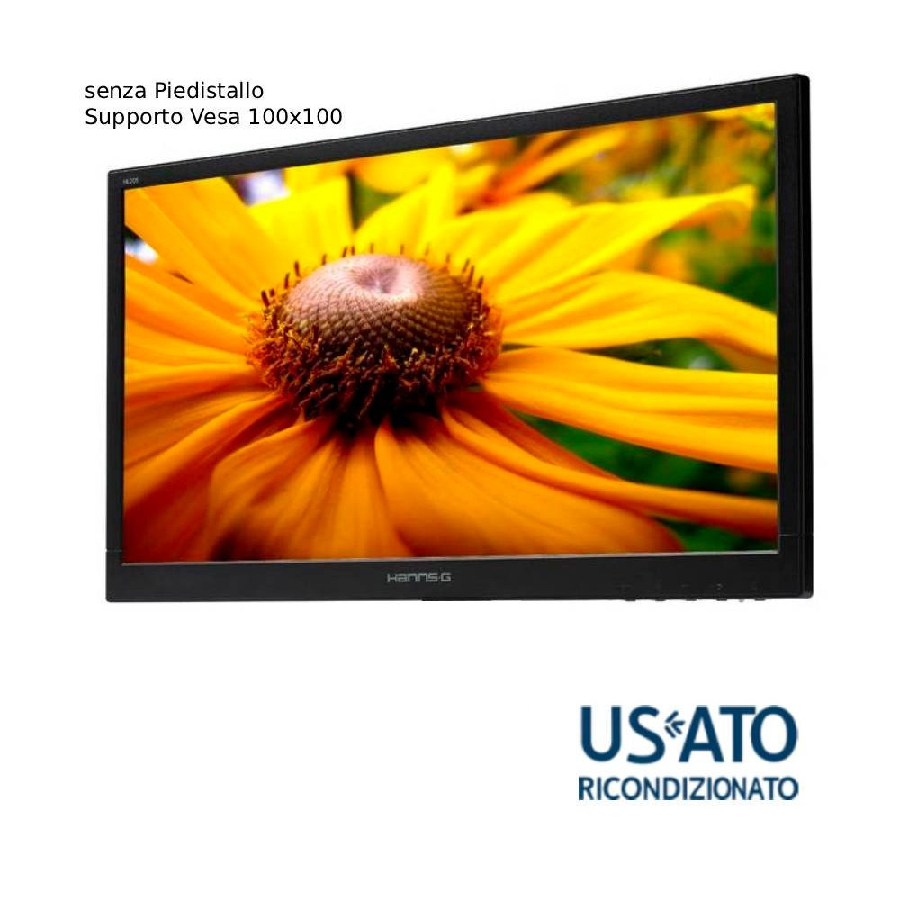 MON 19 REF HL205DPB HANNSG VGA/DVI 1600X900 SENZA PEDISTALLO BLK