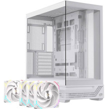 CASE ATX GAMING S800RGBWH ATX RGB BK  GAMING WH 4 X RGB FANS