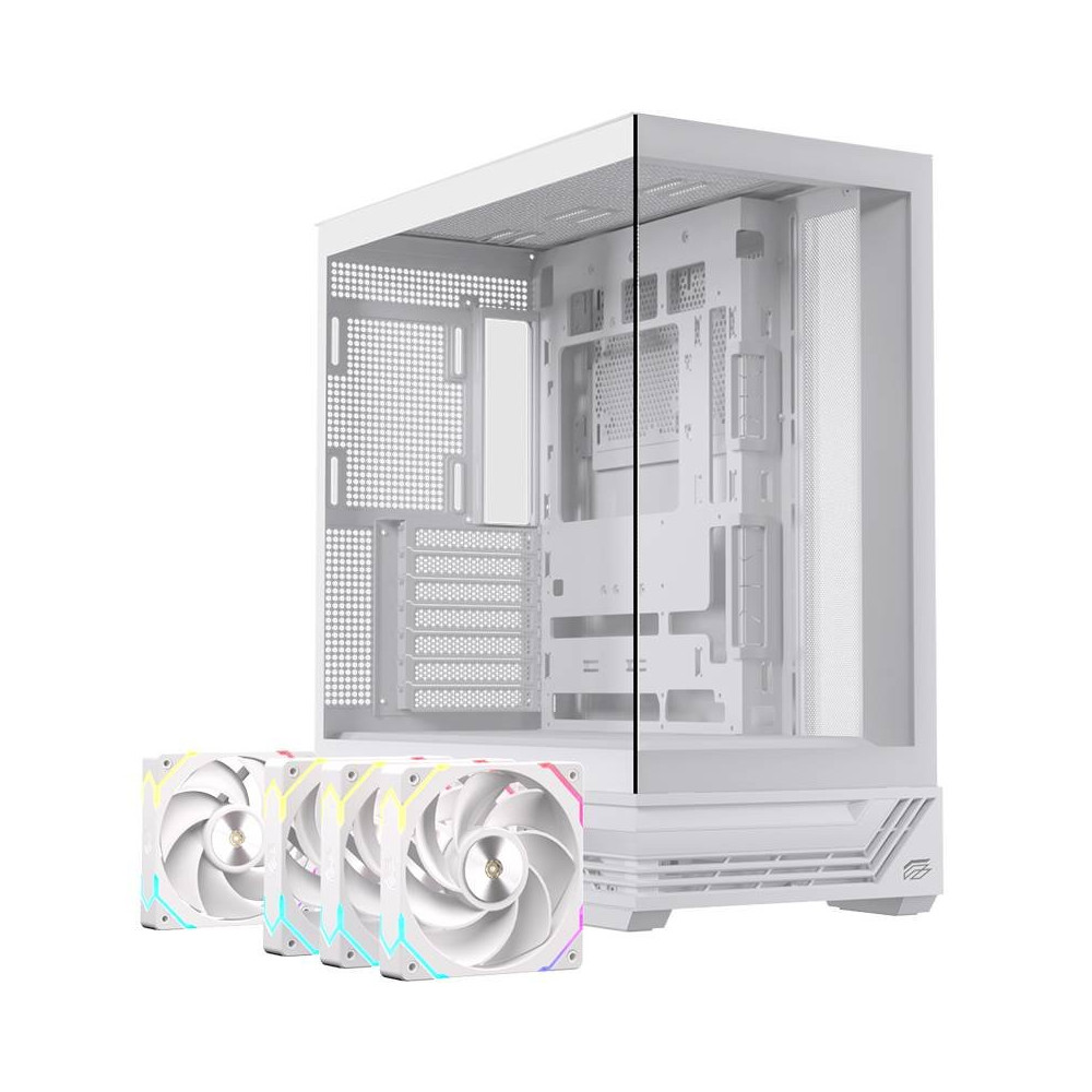 CASE ATX GAMING S800RGBWH ATX RGB BK  GAMING WH 4 X RGB FANS