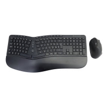 TASTIERA+MOUSE WIRELESS ERGONOMIC 1600 DPI 125 TASTI