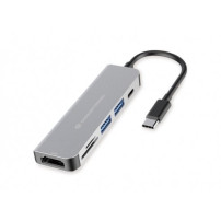 DOCKING STATION TYPE C 6IN1 1*HDMI/2*USB 3.0/1*USB C PD/1*SD