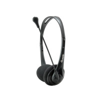 CUFFIA C/MICROFONO 3,5MM BK CONTR.VOLUME CAVO 1,8MT