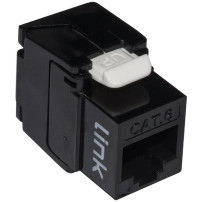 KEYSTONE UTP CAT.6 RJ45 NERO 180? TOOLESS CONTATTI DORATI 50 MICRON