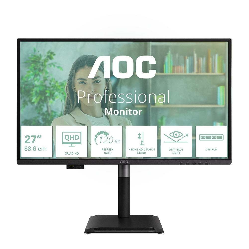 MON 27IPS QHD HDMI DP  USBC USB MM AOC Q27P4U 120HZ 1 MS