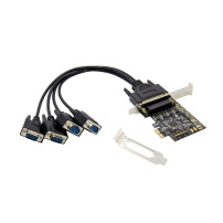 SCHEDA PCI-E 4 SERIALI RS232 DB9