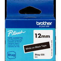 Brother Btag-335 Nastro Bianco su nero