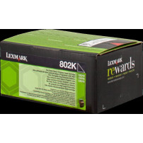 Lexmark 802K nero toner (80C20K0)
